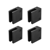 Laundry Baskets: VEVOR Glass Clamp, 40 PCS Square Glass Railing Bracket for 0.31 "-0.47 " Tempered Glass, 304 Stainless Steel Glass Mounting Clamp, Glass Shelf Bracket for Balcony, Garden, Deck, Stair, Black