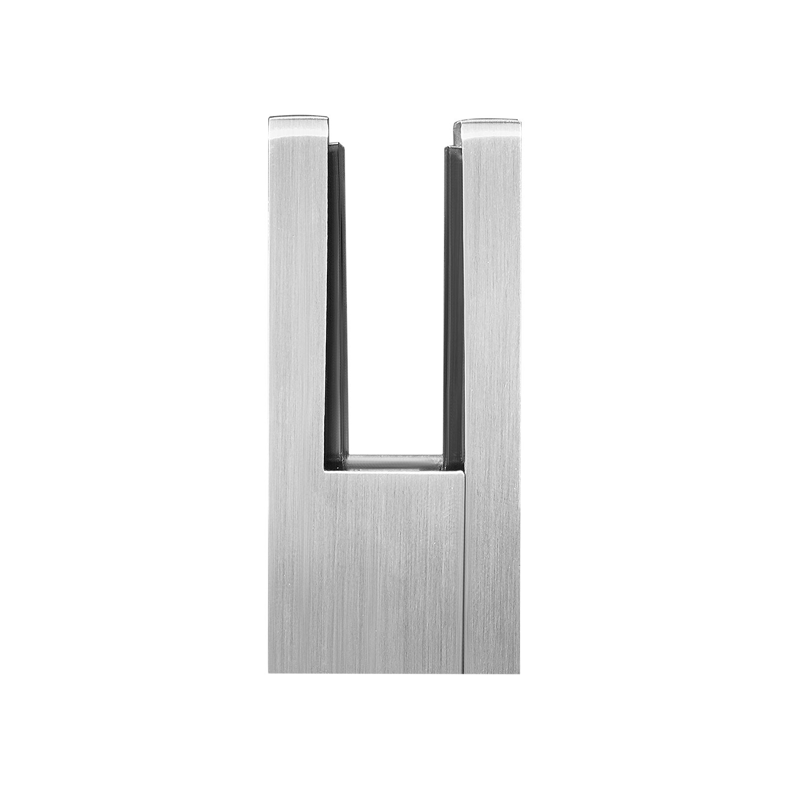 Laundry Baskets: VEVOR Glass Clamp, 4 PCS Square Glass Railing Bracket for 0.31 "-0.47 " Tempered Glass, 304 Stainless Steel Glass Mounting Clamp, Glass Shelf Bracket for Balcony, Garden, Pool, Stair, Silver