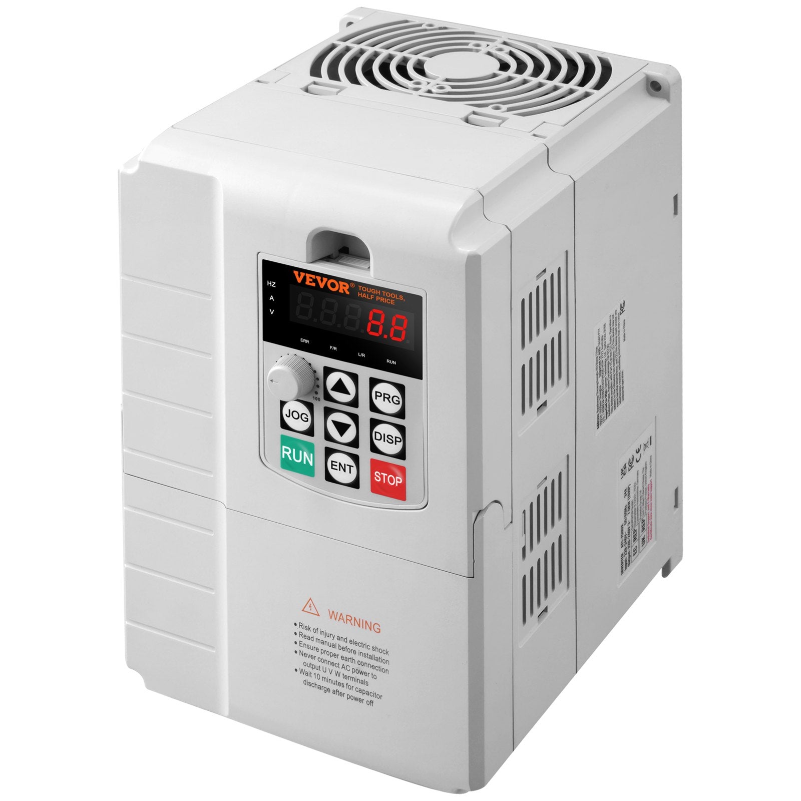 Hard Drives: VEVOR VFD 10HP, 7.5KW, 34A, 1 Phase 220V-240V Input to 3 Phase 220V-240V Output Variable Frequency Drive, 0-400Hz VFD for AC Motor Speed Control