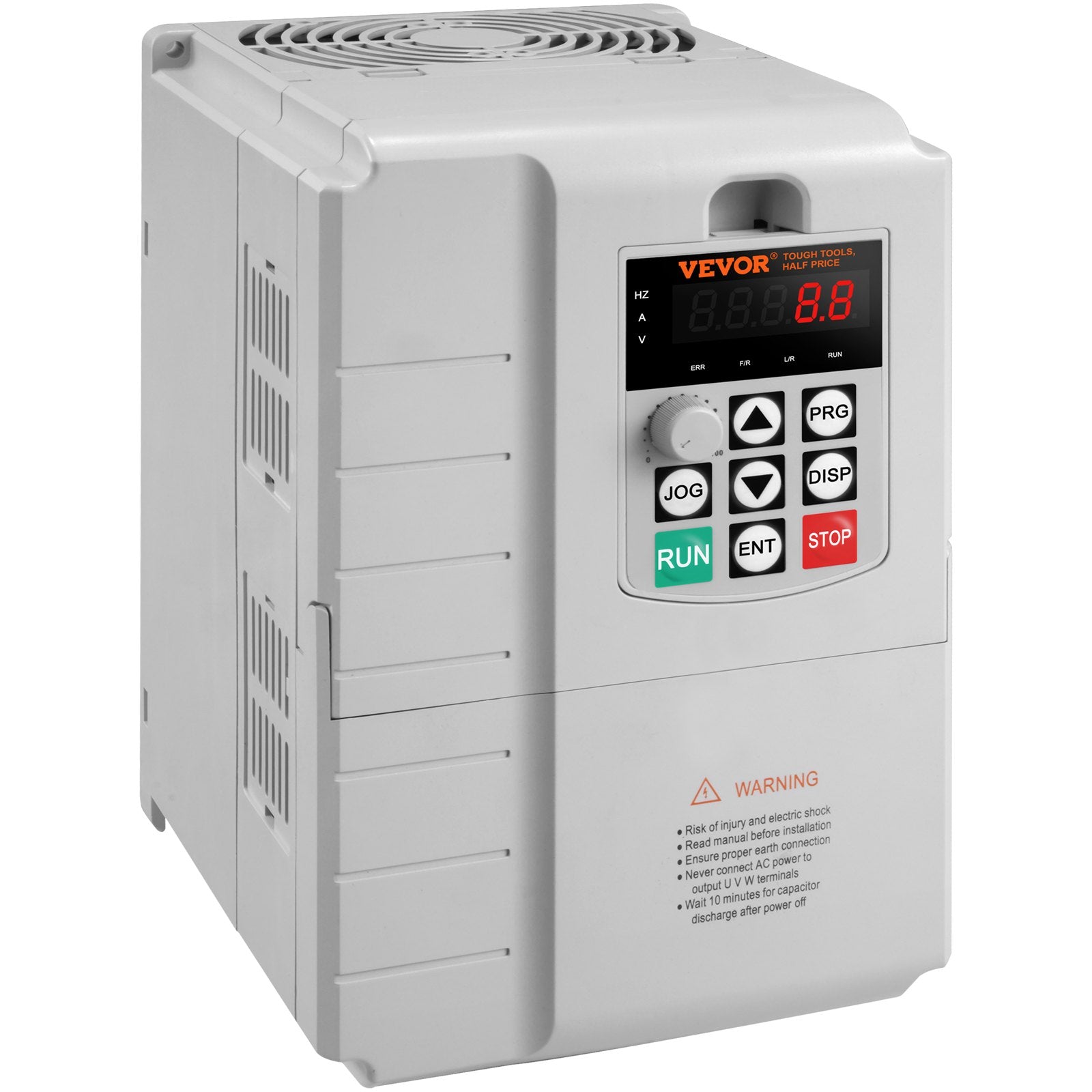 Hard Drives: VEVOR VFD 10HP, 7.5KW, 34A, 1 Phase 220V-240V Input to 3 Phase 220V-240V Output Variable Frequency Drive, 0-400Hz VFD for AC Motor Speed Control