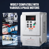 Hard Drives: VEVOR VFD 5HP, 4KW, 18A, 1 Phase 220V-240V Input to 3 Phase 220V-240V Output Variable Frequency Drive, 0-400Hz VFD for AC Motor Speed Control