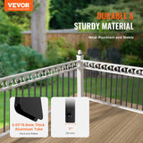 Building Toys: VEVOR Staircase Metal Balusters, 29.5'' x 1'' Flat Aluminum Alloy Decorative Banister Spindles, 51 Pack Deck Baluster with Screws, Classic Hollow Deck Railing Satin Black Powder Coated for Porch