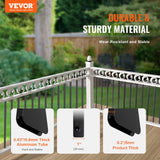 Garden Ornaments: VEVOR Staircase Metal Balusters, 32.28"x1"x0.2" Flat Aluminum Alloy Decorative Banister Spindles, 51 Pack Deck Baluster with Screws, Classic Hollow Deck Railing Satin Black Powder Coated for Porch