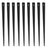 Garden Ornaments: VEVOR Staircase Metal Balusters, 32.28"x1"x0.2" Flat Aluminum Alloy Decorative Banister Spindles, 51 Pack Deck Baluster with Screws, Classic Hollow Deck Railing Satin Black Powder Coated for Porch