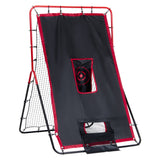 Basketball & Basketball Accessories: VEVOR Baseball And Softball Rebounder Net 3.5x4.5 ft 2-in-1 Switch Hitter Pitch