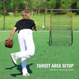 Basketball & Basketball Accessories: VEVOR Baseball And Softball Rebounder Net, 3 x 4.5 ft PitchBack Baseball Pitching Nest, 3-Way Baseball, Softball Pitchback Net, Fielding Trainer, Bounce Back Net for Fielding/Throwing Practice