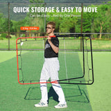 Basketball & Basketball Accessories: VEVOR Baseball And Softball Rebounder Net, 3 x 4.5 ft PitchBack Baseball Pitching Nest, 3-Way Baseball, Softball Pitchback Net, Fielding Trainer, Bounce Back Net for Fielding/Throwing Practice