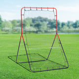 Basketball & Basketball Accessories: VEVOR Baseball And Softball Rebounder Net, 3 x 4.5 ft PitchBack Baseball Pitching Nest, 3-Way Baseball, Softball Pitchback Net, Fielding Trainer, Bounce Back Net for Fielding/Throwing Practice