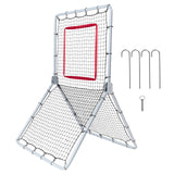 Basketball & Basketball Accessories: VEVOR Baseball And Softball Rebounder Net, 3.5 x 6 ft PitchBack Baseball Pitching Nest, Softball Pitchback Net, Fielding Trainer, Bounce Back Net for Fielding/Throwing Practice, 5 Adjustable Angles