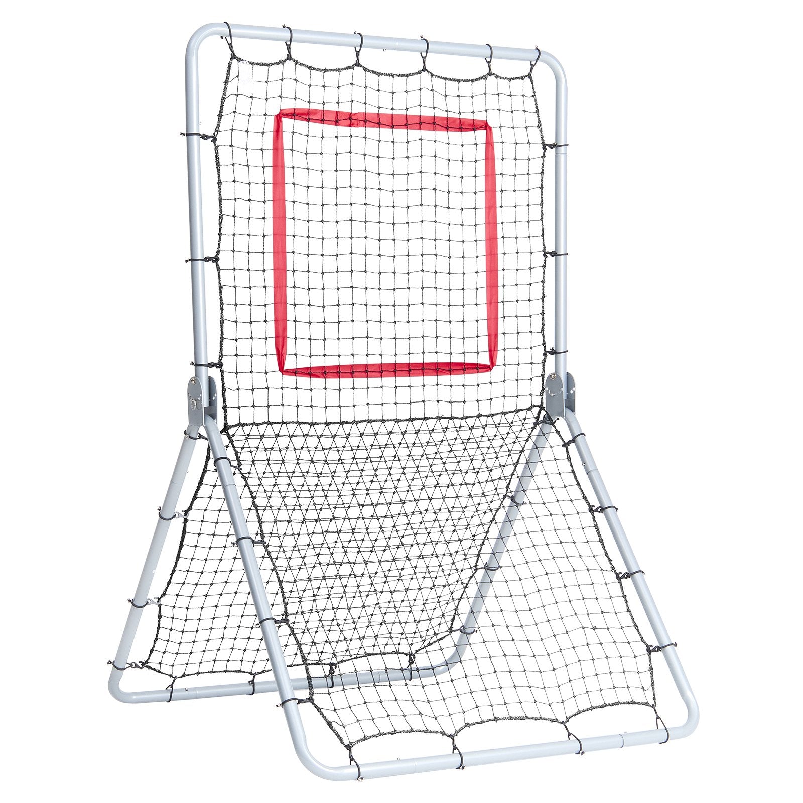 Basketball & Basketball Accessories: VEVOR Baseball And Softball Rebounder Net, 3.5 x 6 ft PitchBack Baseball Pitching Nest, Softball Pitchback Net, Fielding Trainer, Bounce Back Net for Fielding/Throwing Practice, 5 Adjustable Angles