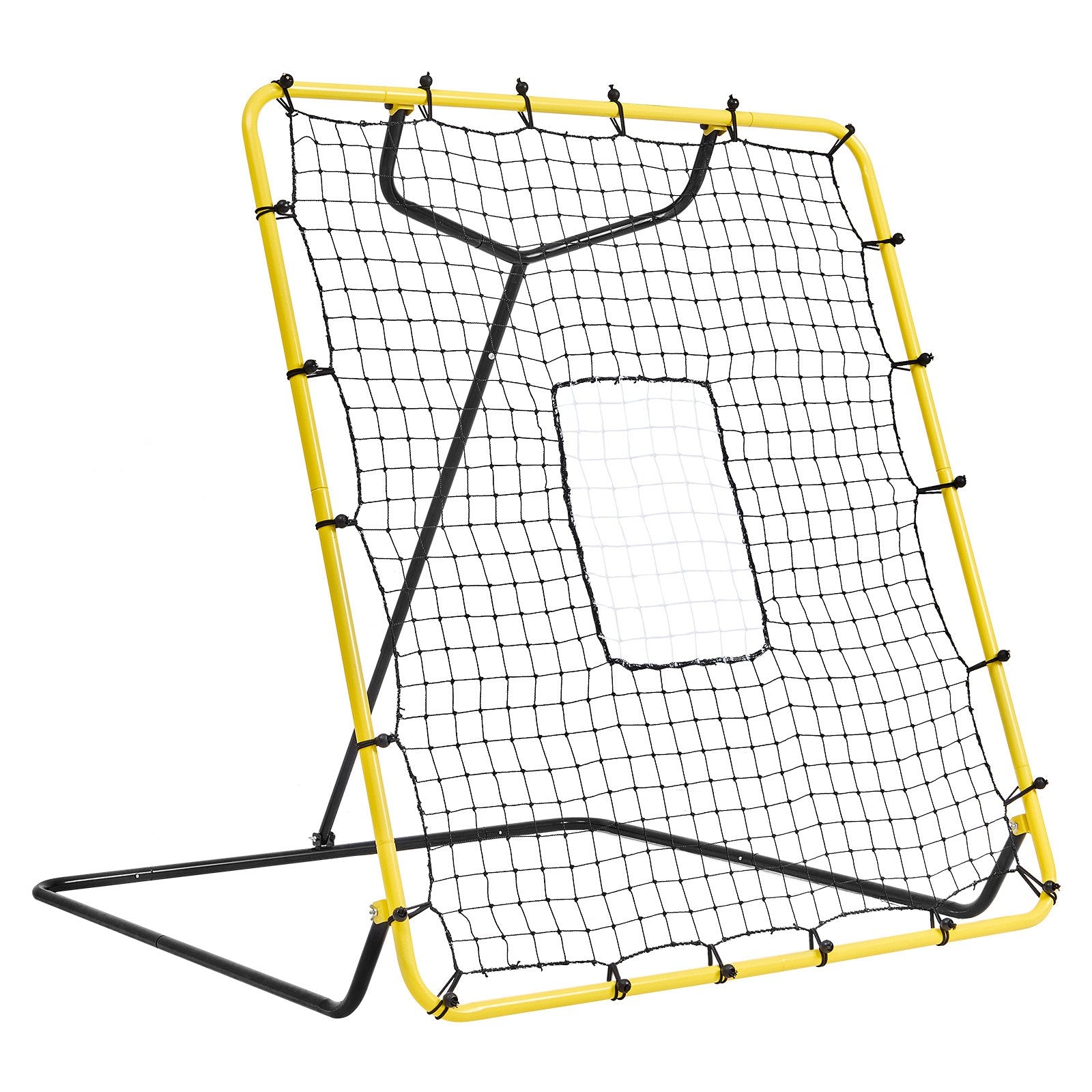 Basketball & Basketball Accessories: VEVOR Baseball And Softball Rebounder Net, 4 x 4.5 Feet PitchBack Baseball Nest for Pitching and Fielding Training, Pitch Return Trainer Rebound Net with Pitching Target, 4 Adjustable Angles