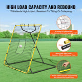 Basketball & Basketball Accessories: VEVOR Baseball And Softball Rebounder Net, 4 x 4.5 Feet PitchBack Baseball Nest for Pitching and Fielding Training, Pitch Return Trainer Rebound Net with Pitching Target, 4 Adjustable Angles