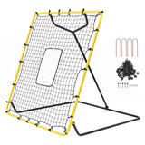 Basketball & Basketball Accessories: VEVOR Baseball And Softball Rebounder Net, 4 x 4.5 Feet PitchBack Baseball Nest for Pitching and Fielding Training, Pitch Return Trainer Rebound Net with Pitching Target, 4 Adjustable Angles
