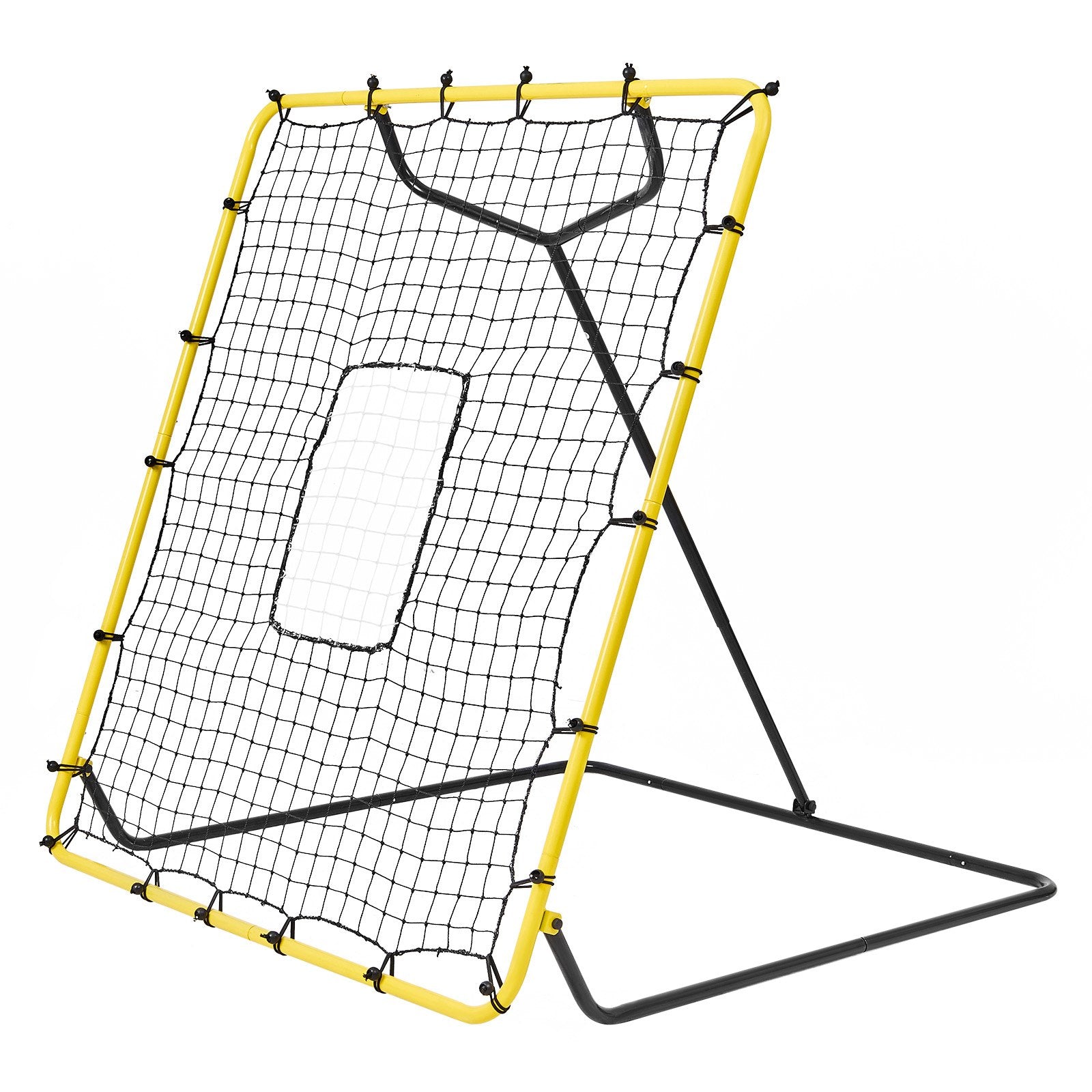 Basketball & Basketball Accessories: VEVOR Baseball And Softball Rebounder Net, 4 x 4.5 Feet PitchBack Baseball Nest for Pitching and Fielding Training, Pitch Return Trainer Rebound Net with Pitching Target, 4 Adjustable Angles