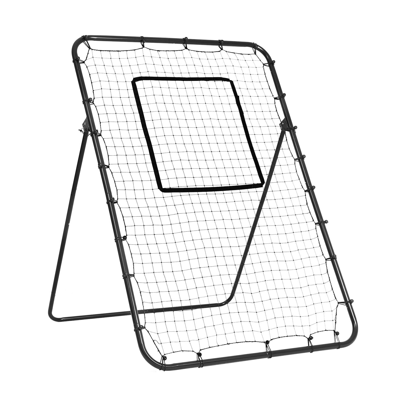 Basketball & Basketball Accessories: VEVOR Baseball And Softball Rebounder Net, 4 x 6 Feet PitchBack Baseball Nest for Pitching and Fielding Training, Pitch Return Trainer Rebound Net with Pitching Target, 4 Adjustable Angles