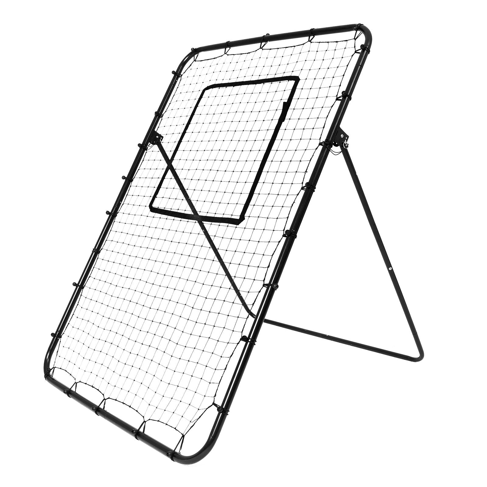 Basketball & Basketball Accessories: VEVOR Baseball And Softball Rebounder Net, 4 x 6 Feet PitchBack Baseball Nest for Pitching and Fielding Training, Pitch Return Trainer Rebound Net with Pitching Target, 4 Adjustable Angles