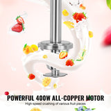 Food Mixers & Blenders: VEVOR Ice Cream Blender, 400W High-Speed Ice Cream Maker Mixer Stir Machine 4200RPM, Stepless Speed Adjustment, 304 Stainless Steel Ice Cream Shaker, 3 Hand Cups, Make Various Flavors of Ice Cream