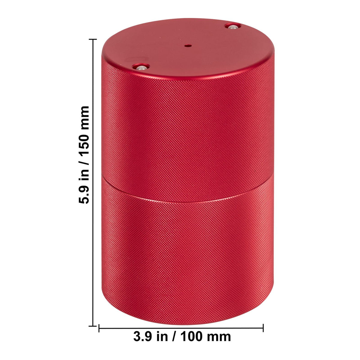 Ice Ball Press, 6cm Ice Ball Maker, Aircraft Al Alloy Ice Ball Press Kit for 60mm Ice Sphere, Ice Press with Tong and Drip Tray, for Whiskey, Cocktail, Bourbon, Scot on Party & Holiday, Red