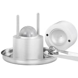 Candle Accessories: VEVOR Ice Ball Press Kit, Aircraft Al Alloy Ice Press with Ice Block Mold, Large Mat, Tong, Drip Tray, One Glass, Round Ice Ball Maker 2.4"/60 mm Ice Sphere, for Whiskey, Cocktail on Party & Holiday