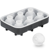 Basketball & Basketball Accessories: VEVOR Ice Cube Trays (Set of 2), 2-in-1 Combo with Silicone Sphere Ice Ball Maker & Large Square Ice Cube Maker with Lid, Reusable Easy Release BPA Free Ice Tray Set for Whiskey Cocktails Bourbon