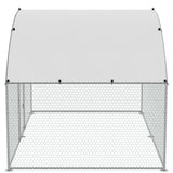 Small Animal Habitats & Cages: VEVOR Chicken Coop, 9.8x6.5x6.5ft Walk-in Large Metal Chicken Run for Yard with Waterproof Cover, Doom Roof Hen House with Security Lock for Outdoor and Backyard, Farm, Duck Rabbit Cage Poultry Pen
