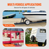 Bicycle Stands & Storage: VEVOR Spare Tire Carrier, Trailer Spare Tire Mount, 160 lbs Capacity, Utility Trailer Accessories Fits Most 4 & 5 & 6 & 8 Lugs Wheels on 4", 4.25", 4.5", 4.75", 5", 5.5", 6", 6.5" Bolt Patterns