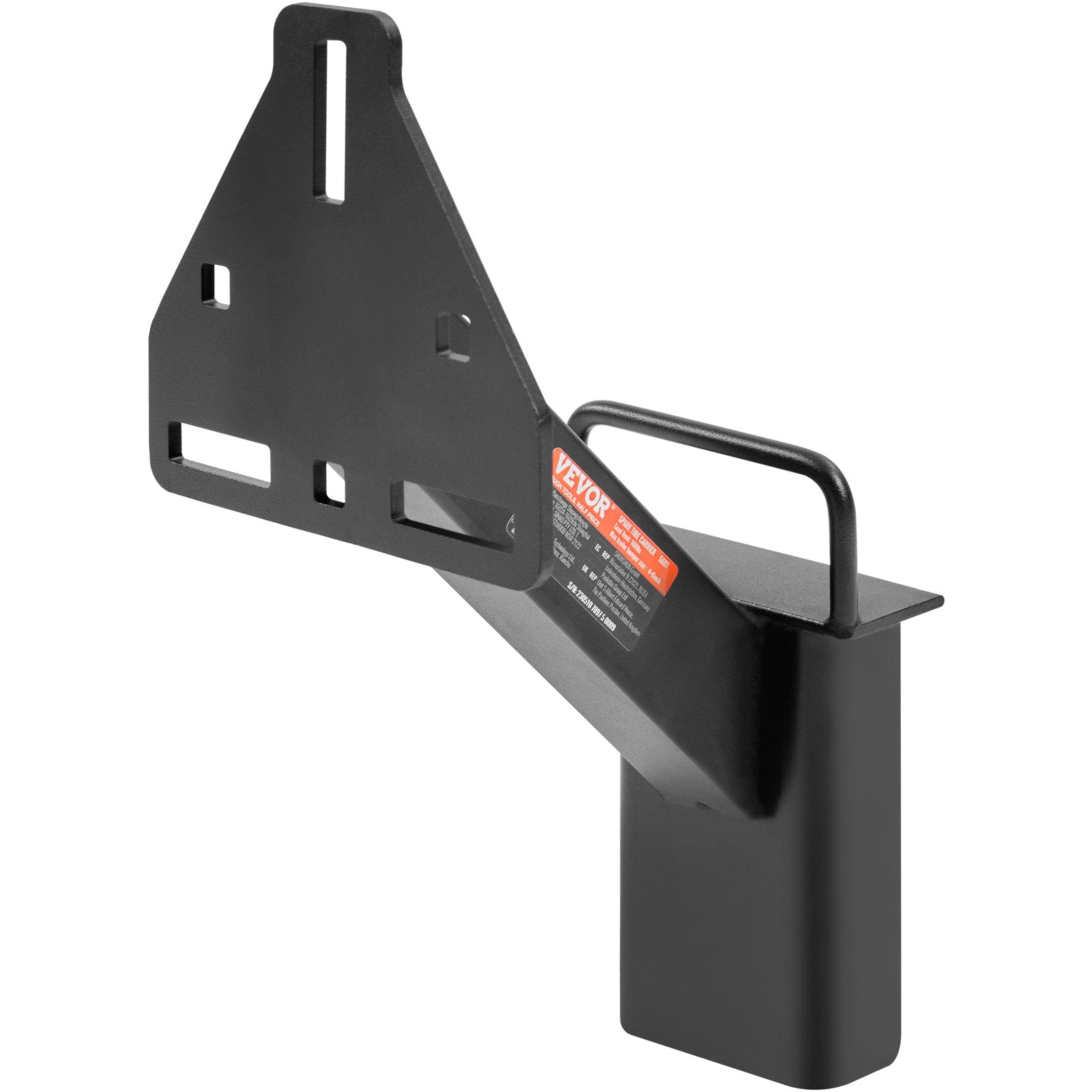 Bicycle Stands & Storage: VEVOR Spare Tire Carrier, Trailer Spare Tire Mount, 160 lbs Capacity, Utility Trailer Accessories Fits Most 4 & 5 & 6 & 8 Lugs Wheels on 4", 4.25", 4.5", 4.75", 5", 5.5", 6", 6.5" Bolt Patterns