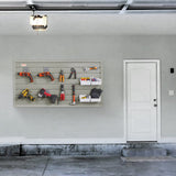Cross Bar: VEVOR Slatwall Panels, 121.9 x 30.48 cm Gray Garage Wall Panels (Set of 2 Panels), Heavy Duty Garage Wall Organizer Panels Display Perfect for Retail Store, Garage Wall, and Craft Storage Organization