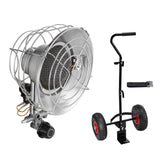 Phone Chargers: VEVOR Propane Tank Top Heater with Portable Trolley, 15000 BTU Rapid Heating 180-Degree Infrared Radiant Tank Top Gas Heater for 9-18kg Propane Tanks, for Ice Fishing/ Hunting/Outdoor Single Burner