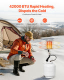 Phone Chargers: VEVOR Propane Tank Top Heater, 42000 BTU Rapid Heating 360-Degree Infrared Radiant Tank Top Gas Heater, Stepless Temperature Adjustment for Ice Fishing/ Hunting/Outdoor Work, Single Burner