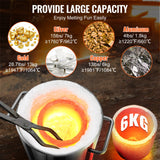 Distilling & Brewing: VEVOR 6KG Propane Melting Furnace Kit Melting Furnace Stainless Steel 2700℉