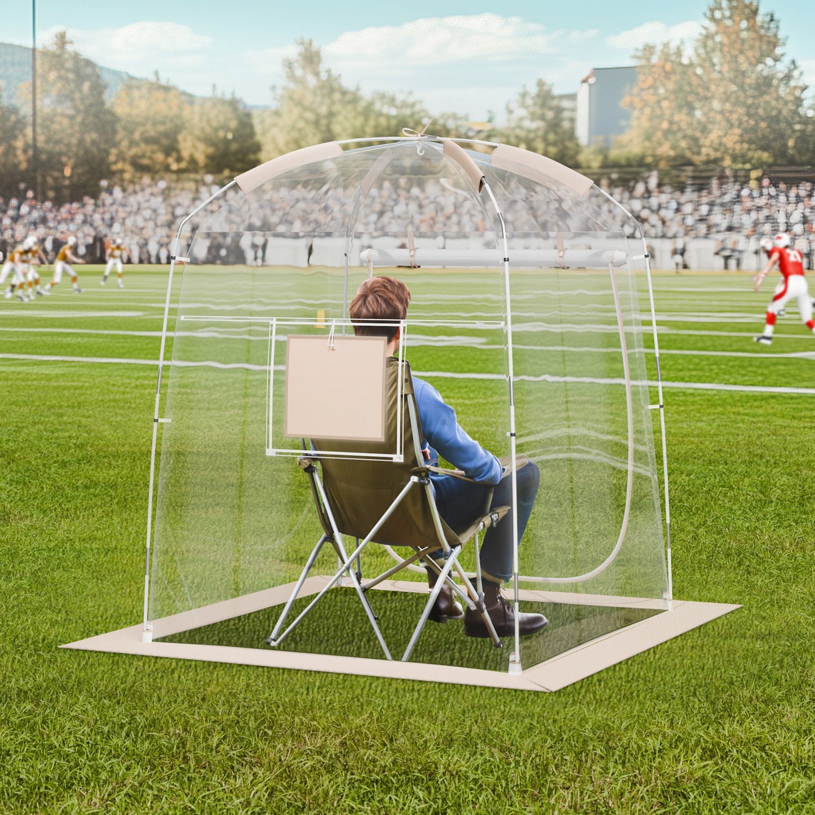 Tents: VEVOR Sports Tent Instant Tent Shelter Weather Proof 1 Person Clear Bubble Tent