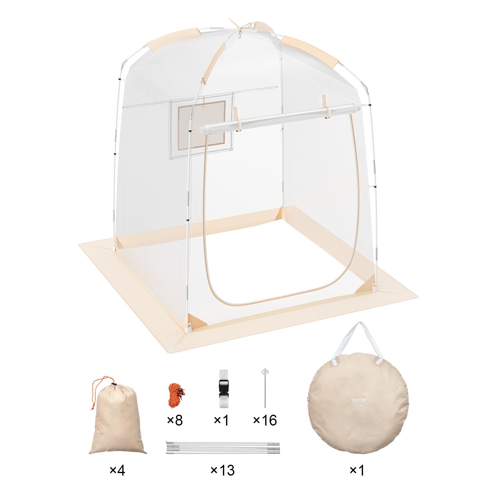 Tents: VEVOR Sports Tent Instant Tent Shelter Weather Proof 1 Person Clear Bubble Tent
