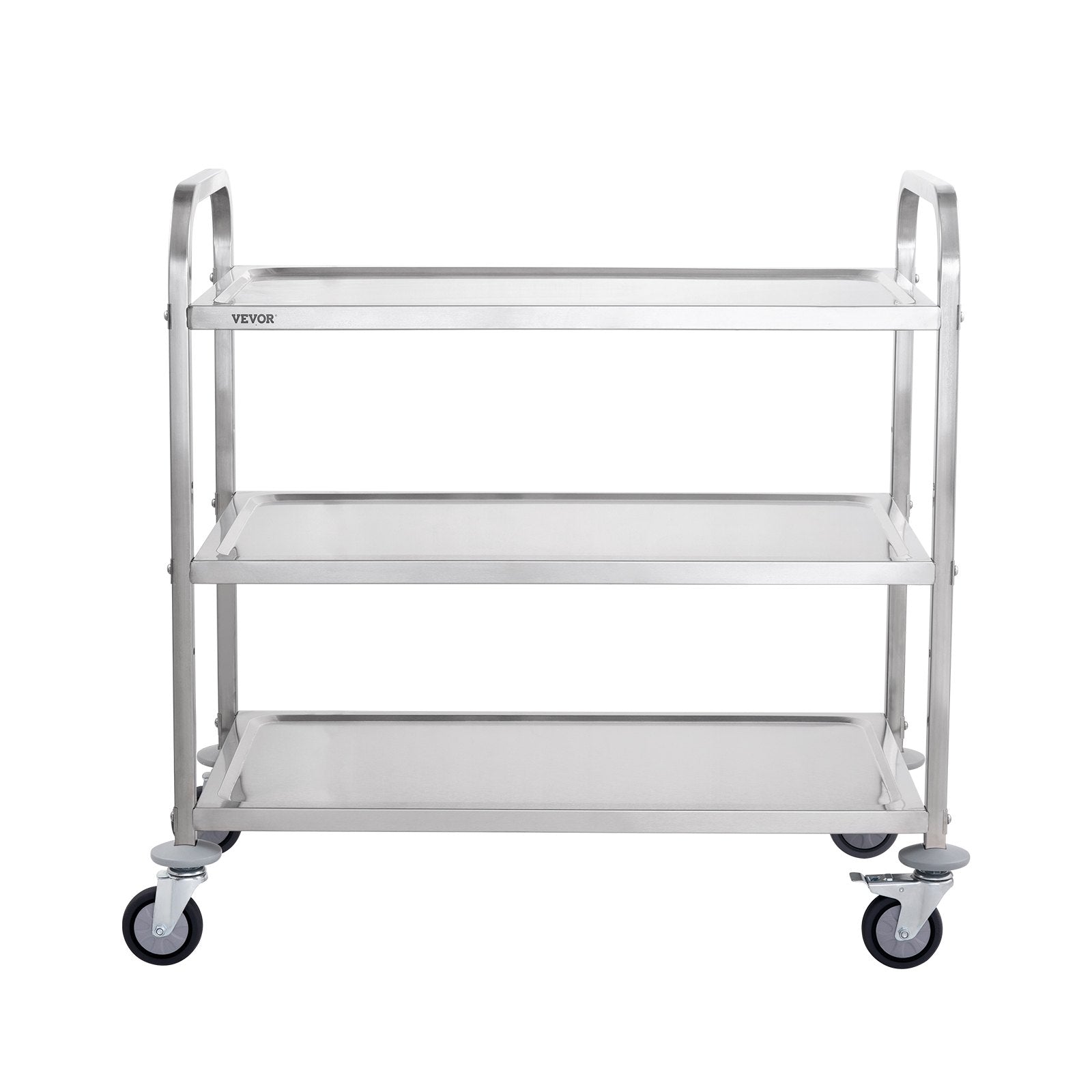 Cat Carriers & Crates: VEVOR 3-Tier Utility Cart Rolling Cart on Wheels 37.5"x20"x37.7" 450 LBS 6 Hooks
