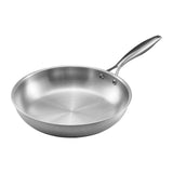 Food Warmers & Chafing Dishes: VEVOR Tri-Ply Stainless Steel Frying Pan, 3 Piece (240, 280, 320 mm), Cooking Skillet with Heat-Resistant Handle, Chef's Kitchen Cookware, Oven, Gas, Electric, Induction, Dishwasher Compatible, Silver