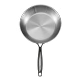 Food Warmers & Chafing Dishes: VEVOR Tri-Ply Stainless Steel Frying Pan, 3 Piece (240, 280, 320 mm), Cooking Skillet with Heat-Resistant Handle, Chef's Kitchen Cookware, Oven, Gas, Electric, Induction, Dishwasher Compatible, Silver