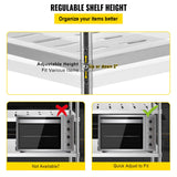 Kitchen & Bathroom DIY: VEVOR Garage Shelf Heavy Duty Shelving 4-Tier 150x45x155cm Stainless Steel