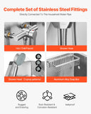 Basketball & Basketball Accessories: VEVOR 86.4 cm Stainless Steel Dog Washing Station, Pet Grooming Tub with Hot & Cold Faucet, Showerhead, Storage Rack, No-Bend All-in-One Bathtub, Home Wash Sink, Fits Small Cats and Dogs