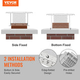 Swimming Pools: VEVOR Chimney Cap 9” x 9” 304Stainless Steel Fireplace Flue Caps Cover Mesh