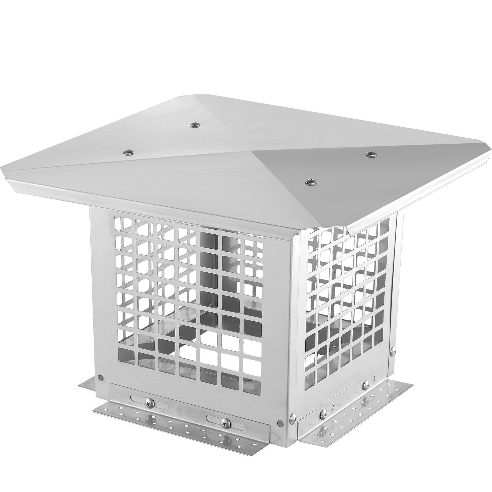 Swimming Pools: VEVOR Chimney Cap 9” x 9” 304Stainless Steel Fireplace Flue Caps Cover Mesh
