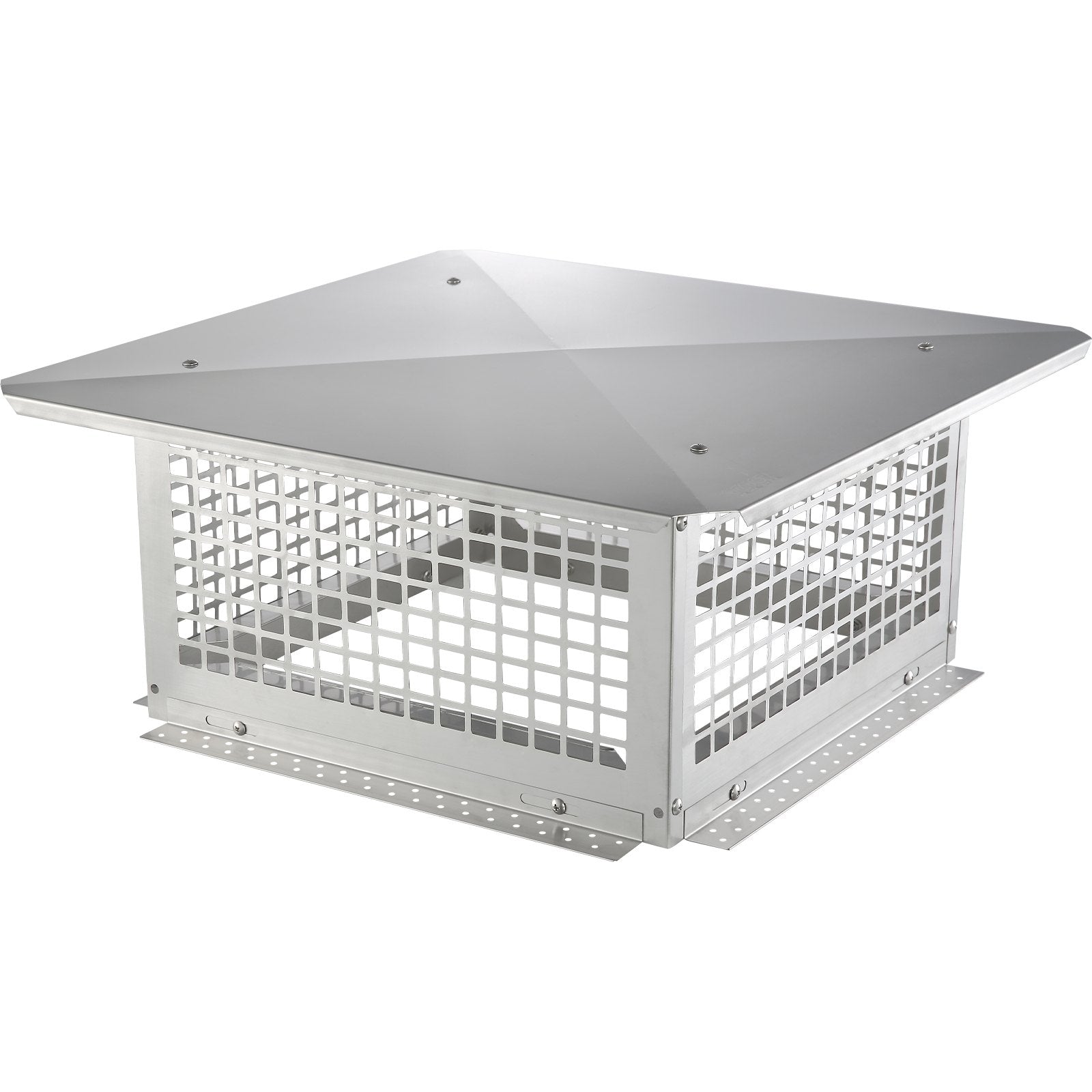 Swimming Pools: VEVOR Chimney Cap 17” x 17” 304Stainless Steel Fireplace Flue Caps Cover Mesh