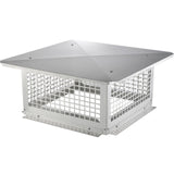 Swimming Pools: VEVOR Chimney Cap 17” x 17” 304Stainless Steel Fireplace Flue Caps Cover Mesh