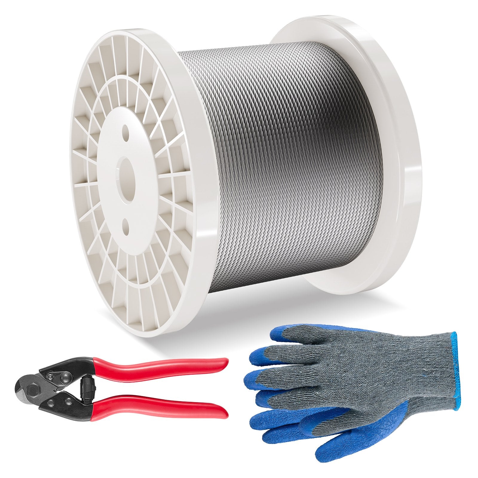Automotive Repair & Speciality Tools: VEVOR T316 Stainless Steel Cable 3.18mm 7x7 Steel Wire Rope 182.3m Cable Railing