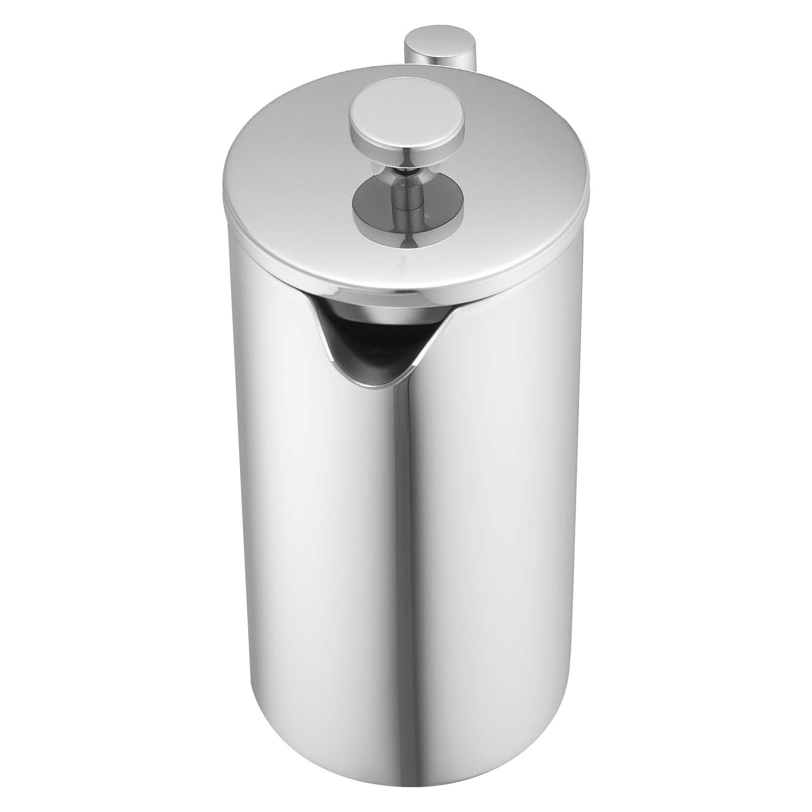Distilling & Brewing: VEVOR French Press Coffee Maker, 1.5 Liter Stainless Steel Coffee Press Tea Maker with Filter, Large Double Wall Insulated French Presses Cold Brew for Camping Travel Home Kitchen, Silver