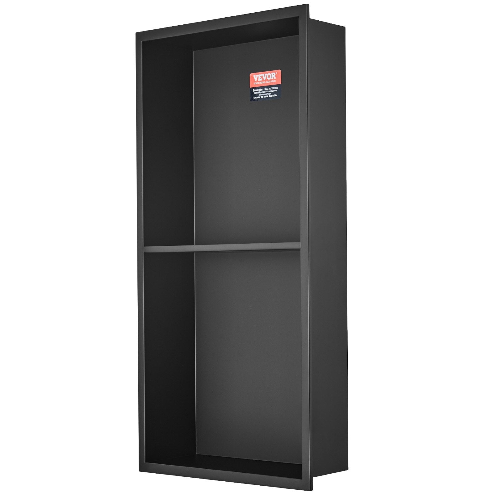 Bathroom Cabinets, Cupboards & Storage: VEVOR 33.02 x 63.5 cm No Tile Shower Niche 304 Stainless Steel, Wall-Inserted Niche Recessed Double Shelves, Sealed Waterproof Rust-Resistant Modern Niche for Shower or Soap Storage Bathroom