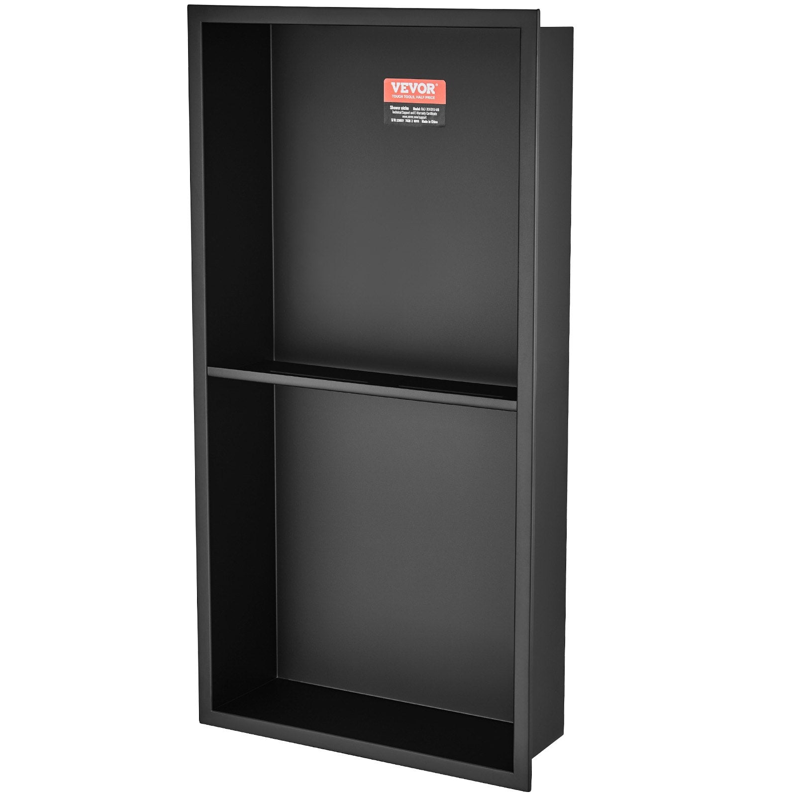 Bathroom Cabinets, Cupboards & Storage: VEVOR 33.02 x 63.5 cm No Tile Shower Niche 304 Stainless Steel, Wall-Inserted Niche Recessed Double Shelves, Sealed Waterproof Rust-Resistant Modern Niche for Shower or Soap Storage Bathroom