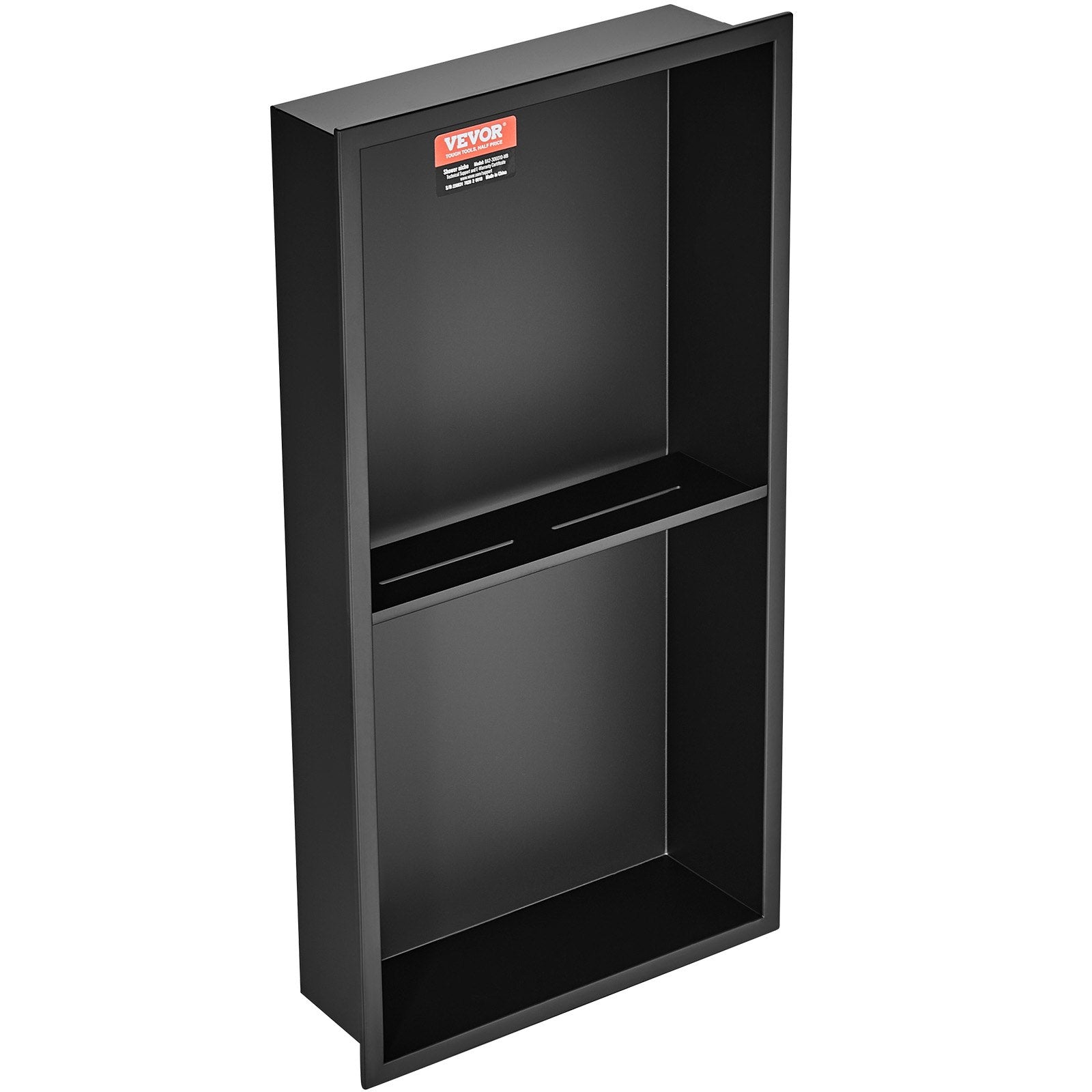 Bathroom Cabinets, Cupboards & Storage: VEVOR 33.02 x 63.5 cm No Tile Shower Niche 304 Stainless Steel, Wall-Inserted Niche Recessed Double Shelves, Sealed Waterproof Rust-Resistant Modern Niche for Shower or Soap Storage Bathroom