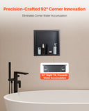 Bathroom Cabinets, Cupboards & Storage: VEVOR Shower Niche, 33.0 x 33.0 x 10.2 cm Recessed Wall Niche, Heavy-duty Stainless Steel Modern Soap & Shampoo Storage Organizer, Sealed Waterproof, Durable & Easy to Install, Black for Bathroom