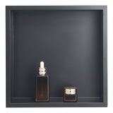 Bathroom Cabinets, Cupboards & Storage: VEVOR Shower Niche, 33.0 x 33.0 x 10.2 cm Recessed Wall Niche, Heavy-duty Stainless Steel Modern Soap & Shampoo Storage Organizer, Sealed Waterproof, Durable & Easy to Install, Black for Bathroom