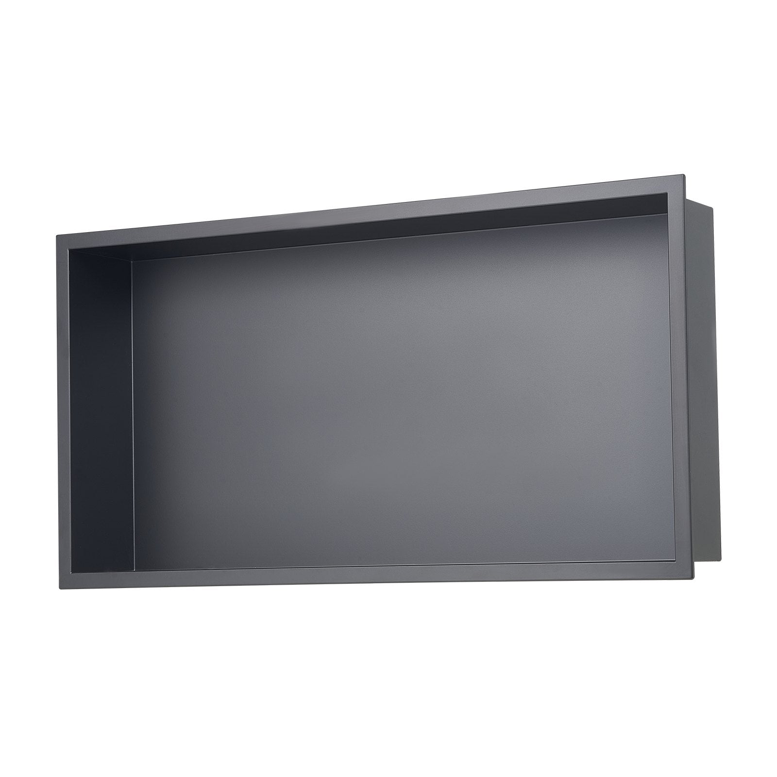 Bathroom Cabinets, Cupboards & Storage: VEVOR Shower Niche, 33.0 x 63.5 x 10.2 cm Recessed Wall Niche, Heavy-duty Stainless Steel Modern Soap & Shampoo Storage Organizer, Sealed Waterproof, Durable & Easy to Install, Black for Bathroom